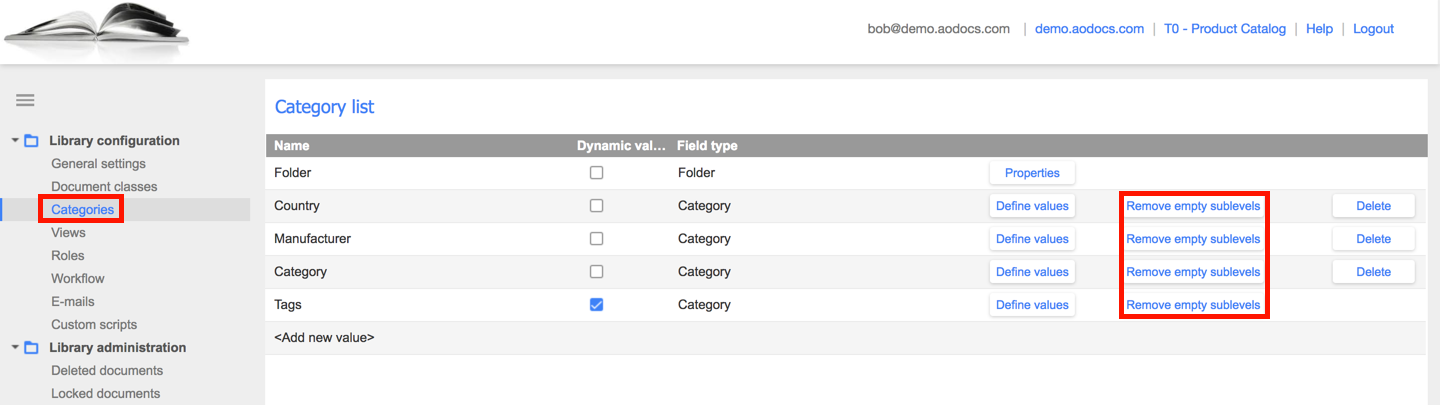 Undocumented change to Catalog API subcategories - Documentation