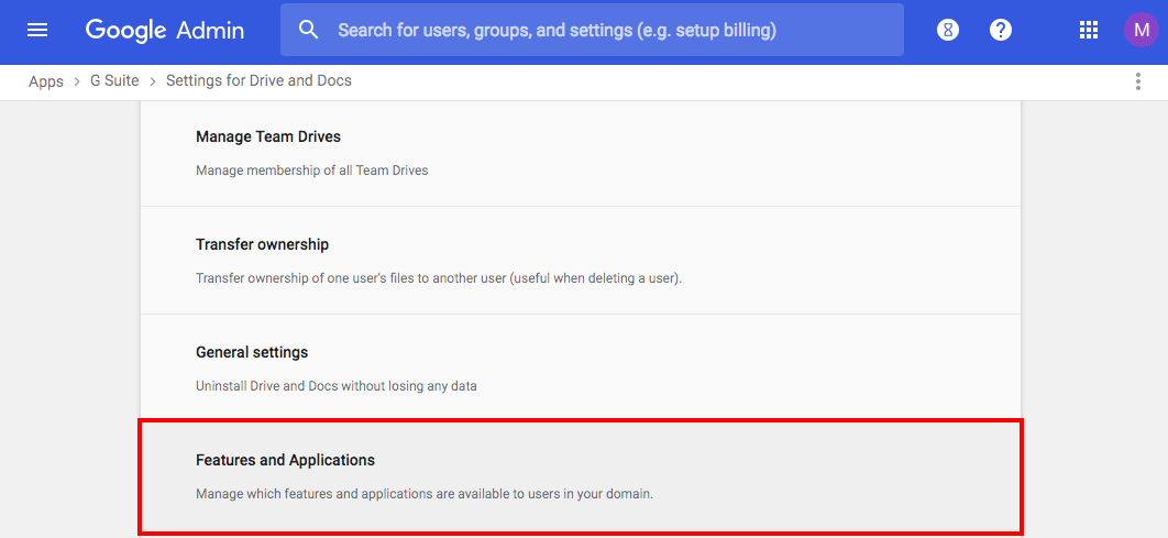 Enable G Suite Apis In Your Domain Aodocs Knowledge Base